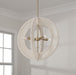 Capital Lighting 349843MA Four Light Pendant, Matte Brass (3)