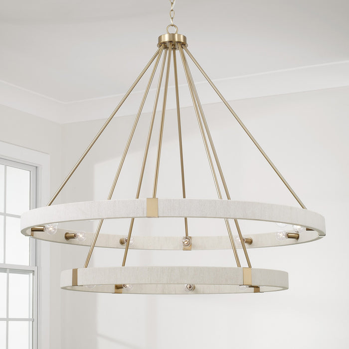 Capital Lighting 449802MA 20 Light Chandelier, Matte Brass (3)