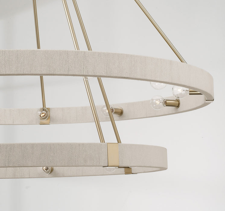 Capital Lighting 449802MA 20 Light Chandelier, Matte Brass (4)