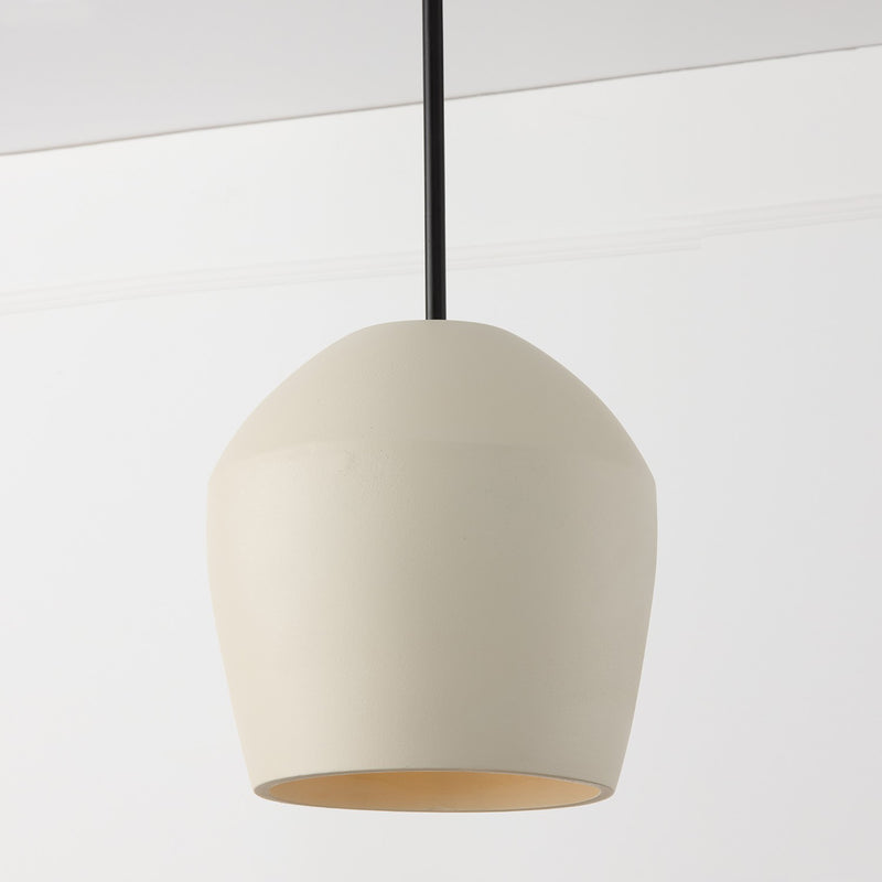 Capital Lighting 354212IV One Light Pendant, Terracotta Ivory (2)