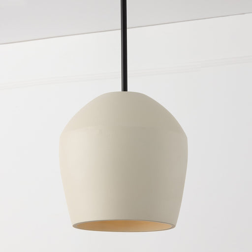 Capital Lighting 354212IV One Light Pendant, Terracotta Ivory (2)