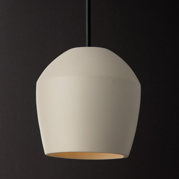 Capital Lighting 354212IV One Light Pendant, Terracotta Ivory (4)