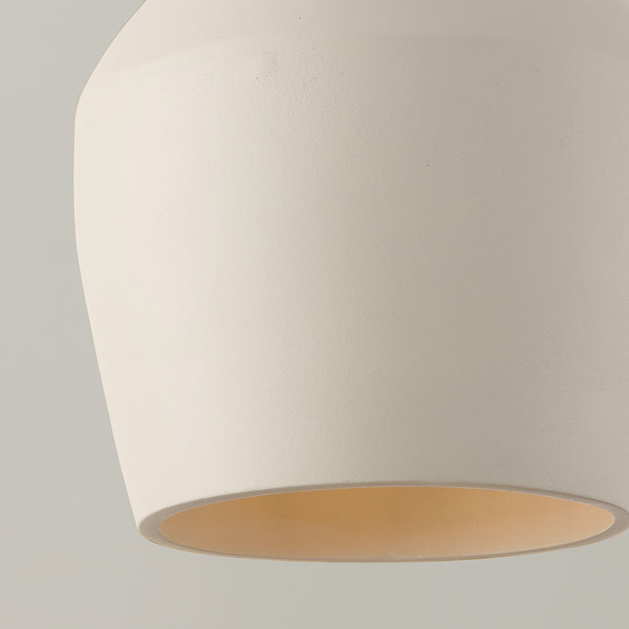 Capital Lighting 354212IV One Light Pendant, Terracotta Ivory (5)