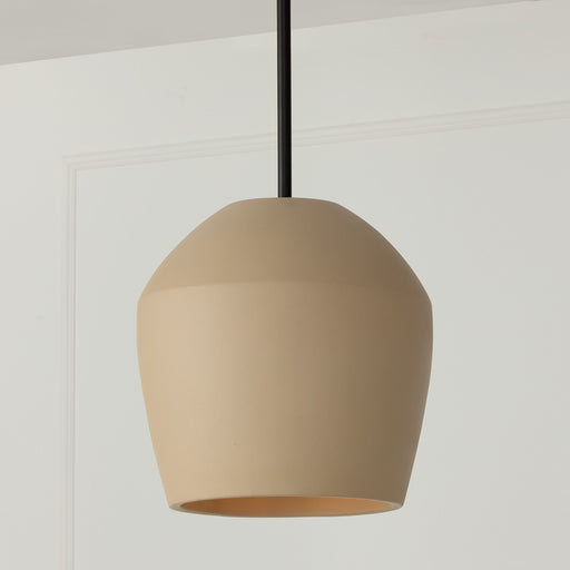 Capital Lighting 354212SN One Light Pendant, Terracotta Sand (2)
