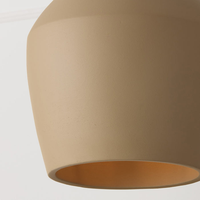 Capital Lighting 354212SN One Light Pendant, Terracotta Sand (3)