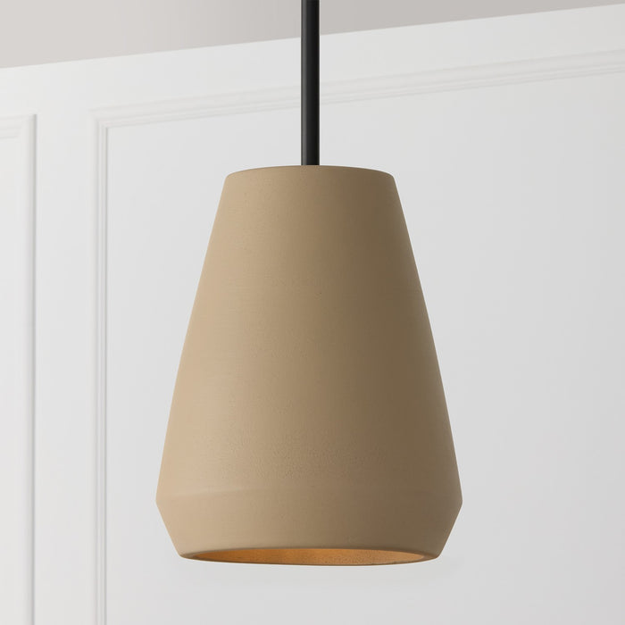 Capital Lighting 354213SN One Light Pendant, Terracotta Sand (2)