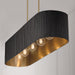 Capital Lighting 850751KR Five Light Island Pendant, Black Stain and Matte Brass (3)