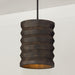 Capital Lighting 354011EB One Light Pendant, Espresso Stain and Black (2)
