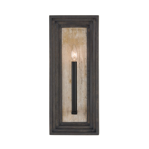 Capital Lighting 654011EB One Light Wall Sconce, Espresso Stain and Black (2)