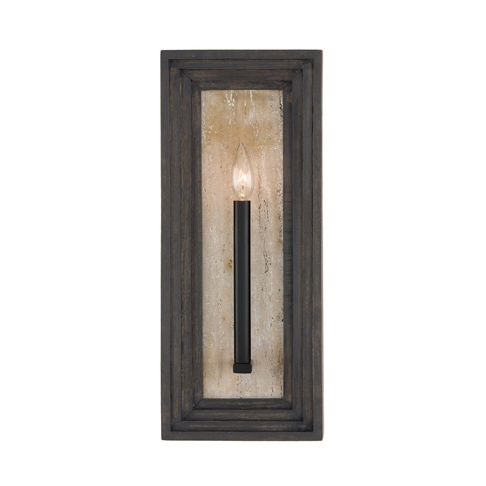Capital Lighting 654011EB One Light Wall Sconce, Espresso Stain and Black (2)