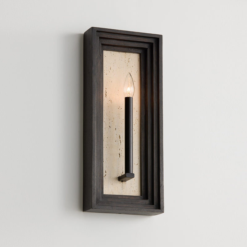 Capital Lighting 654011EB One Light Wall Sconce, Espresso Stain and Black (3)
