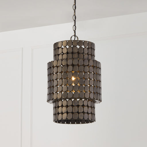 Capital Lighting 354111DR One Light Pendant, Dark Brass (2)