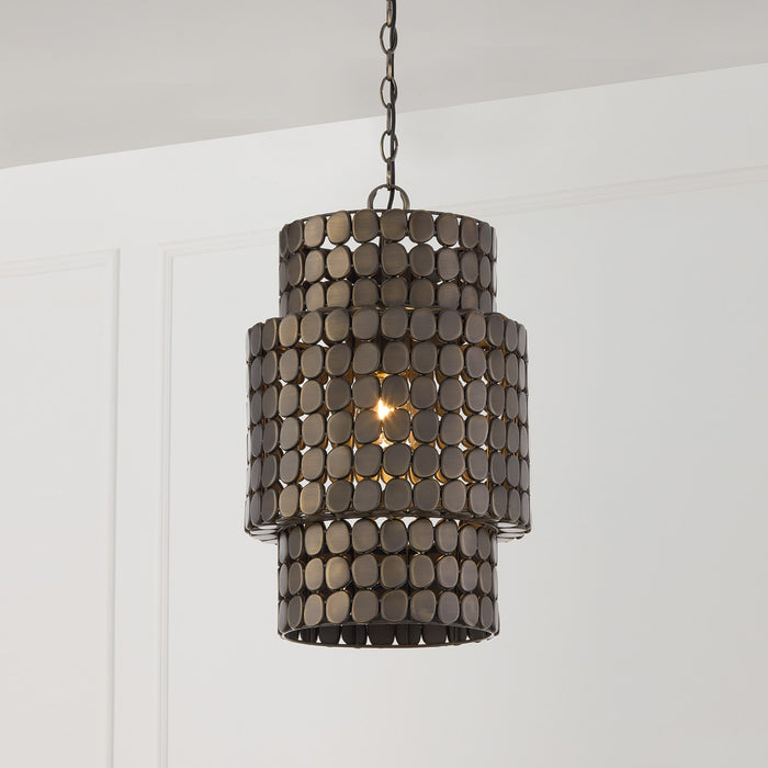 Capital Lighting 354111DR One Light Pendant, Dark Brass (2)