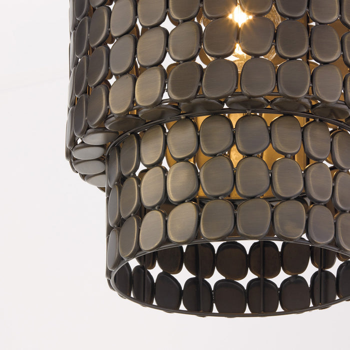 Capital Lighting 354111DR One Light Pendant, Dark Brass (3)