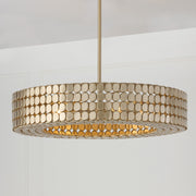 Capital Lighting 454141HB Four Light Chandelier, Champagne Brass (2)