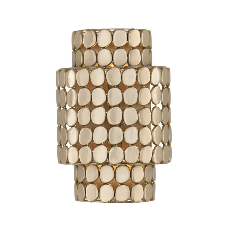 Capital Lighting 654121HB Two Light Wall Sconce, Champagne Brass (2)