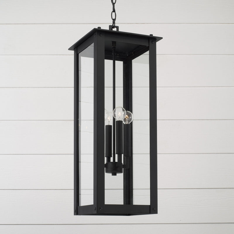 Capital Lighting 934644BK Four Light Outdoor Hanging Lantern, Black (3)