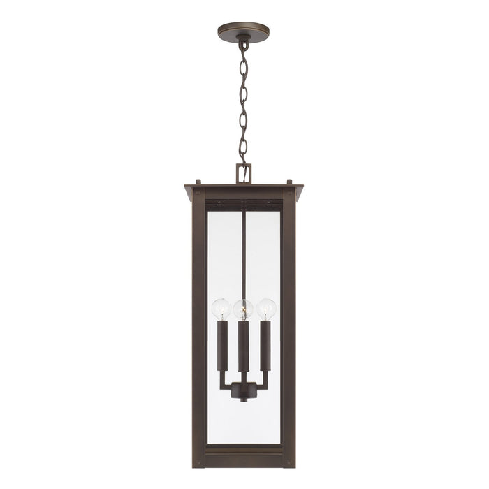 Capital Lighting 934644OZ Four Light Outdoor Hanging Lantern, Oiled Bronze (2)