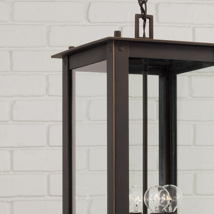 Capital Lighting 934644OZ Four Light Outdoor Hanging Lantern, Oiled Bronze (4)