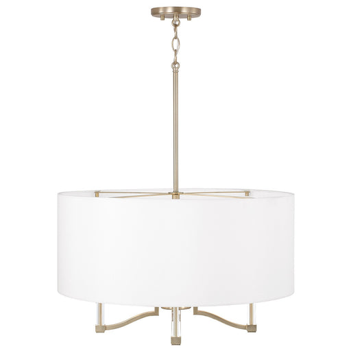 Capital Lighting 357041MA Four Light Pendant, Matte Brass (2)