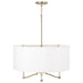 Capital Lighting 357041MA Four Light Pendant, Matte Brass (2)