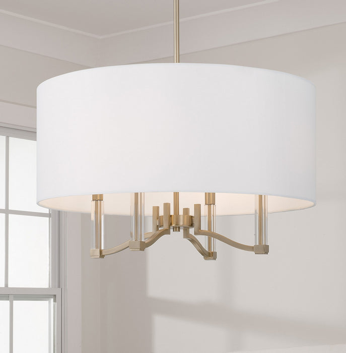 Capital Lighting 357041MA Four Light Pendant, Matte Brass (3)