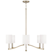 Capital Lighting 457061MA-715 Six Light Chandelier, Matte Brass (2)