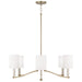 Capital Lighting 457061MA-715 Six Light Chandelier, Matte Brass (2)