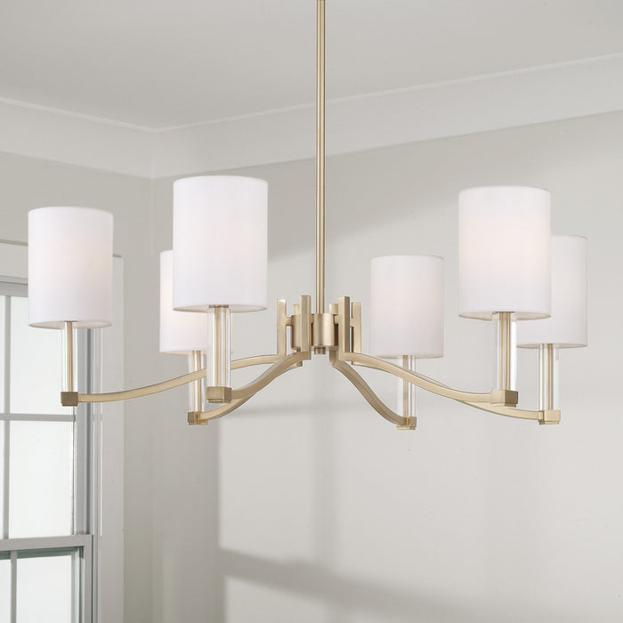 Capital Lighting 457061MA-715 Six Light Chandelier, Matte Brass (3)