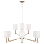 Capital Lighting 457091MA-715 Nine Light Chandelier, Matte Brass (2)