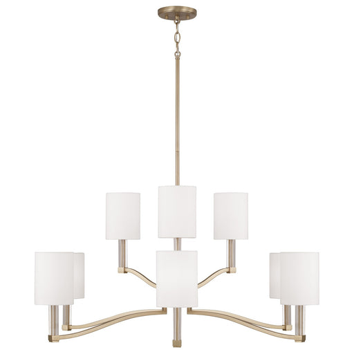 Capital Lighting 457091MA-715 Nine Light Chandelier, Matte Brass (2)
