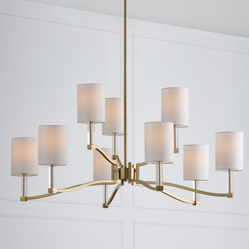 Capital Lighting 457091MA-715 Nine Light Chandelier, Matte Brass (4)