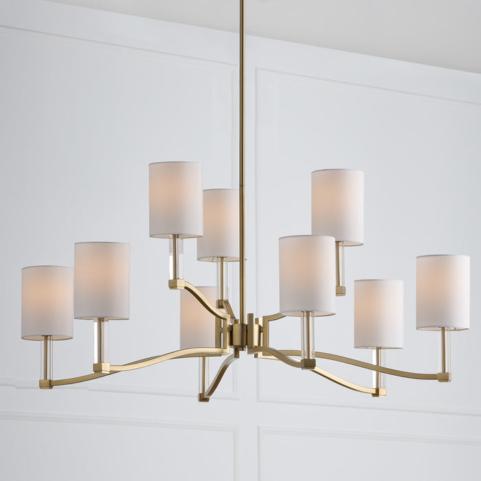 Capital Lighting 457091MA-715 Nine Light Chandelier, Matte Brass (4)