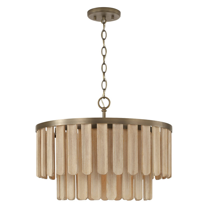 Capital Lighting 255611DR One Light Semi Flush Mount, Dark Brass (3)