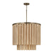 Capital Lighting 355651DR Five Light Pendant, Dark Brass (2)