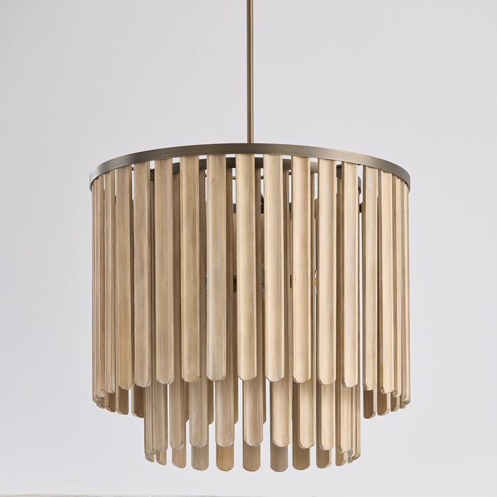 Capital Lighting 355651DR Five Light Pendant, Dark Brass (4)