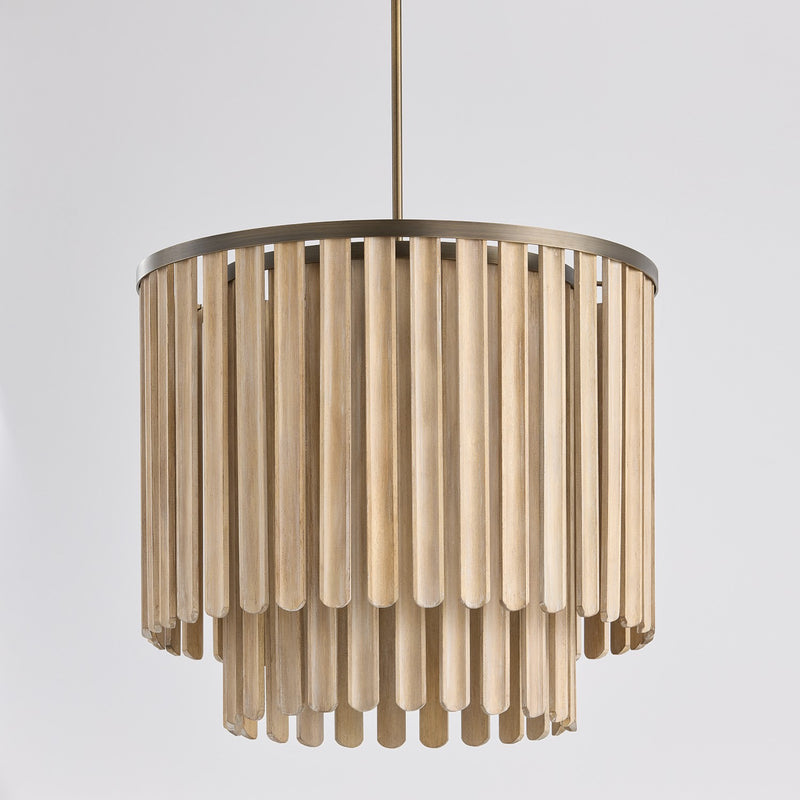 Capital Lighting 355651DR Five Light Pendant, Dark Brass (5)