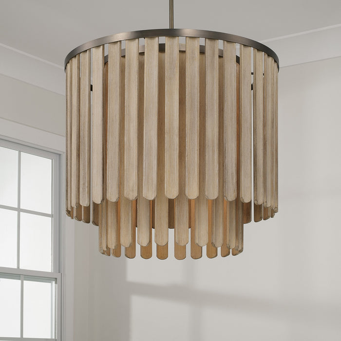 Capital Lighting 355651DR Five Light Pendant, Dark Brass (6)