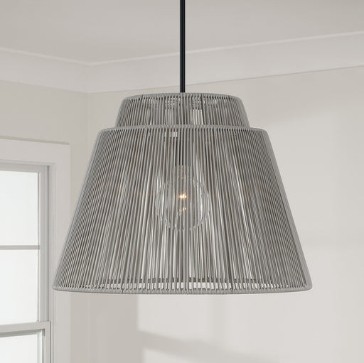 Capital Lighting 956311EK One Light Outdoor Hanging Lantern, Grey and Black (2)