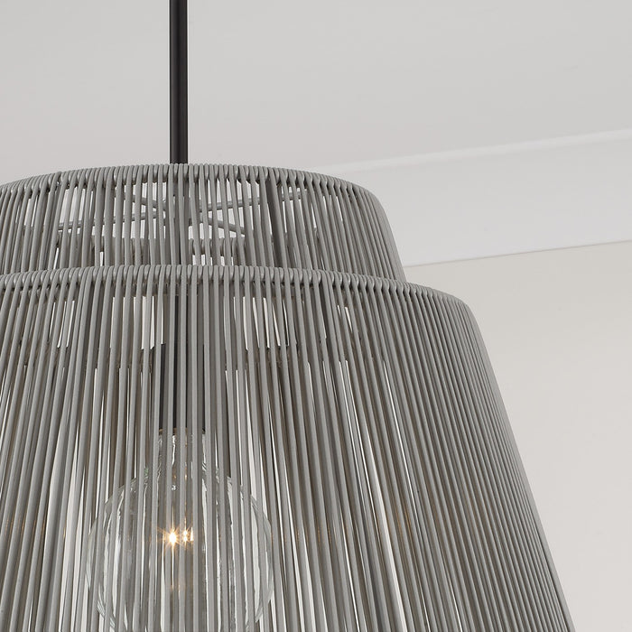 Capital Lighting 956311EK One Light Outdoor Hanging Lantern, Grey and Black (3)