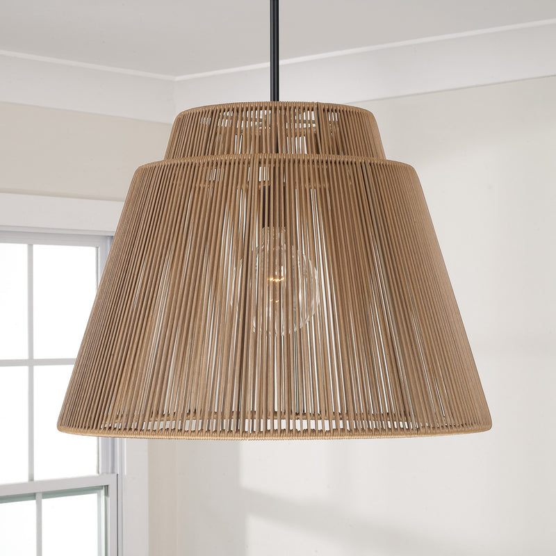Capital Lighting 956311SK One Light Outdoor Hanging Lantern, Sienna and Black (2)