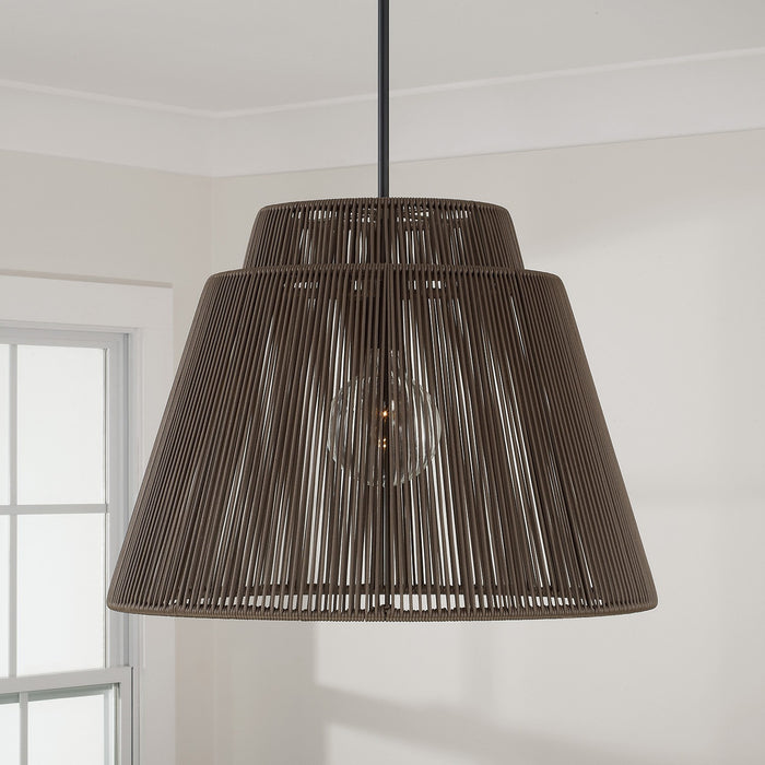 Capital Lighting 956311UK One Light Outdoor Hanging Lantern, Umber and Black (2)