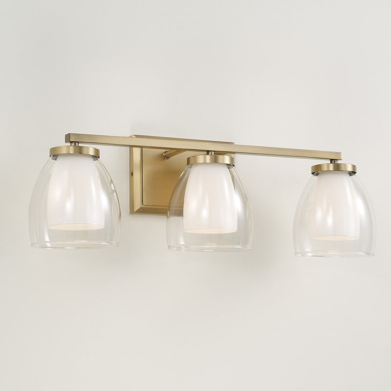 Capital Lighting 155931AD Three Light Vanity, Aged Brass (4)