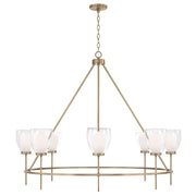 Capital Lighting 455981AD Eight Light Chandelier, Aged Brass (2)
