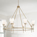 Capital Lighting 455981AD Eight Light Chandelier, Aged Brass (3)