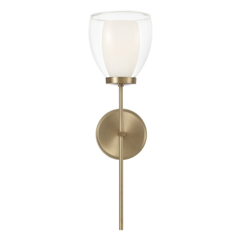 Capital Lighting 655911AD One Light Wall Sconce, Aged Brass (2)