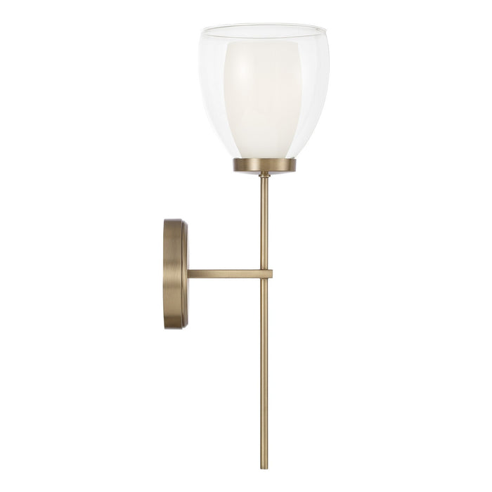 Capital Lighting 655911AD One Light Wall Sconce, Aged Brass (3)