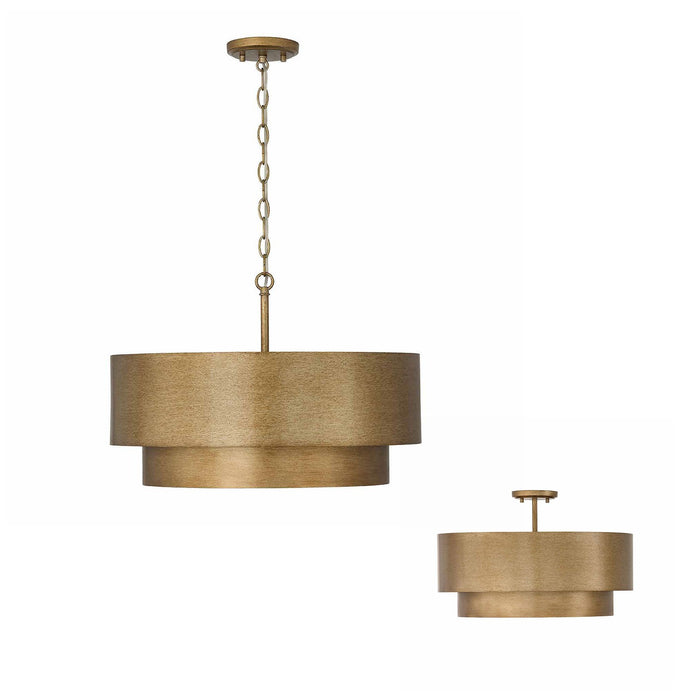 Capital Lighting 339041ML Four Light Pendant, Mystic Luster (3)