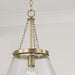 Capital Lighting 355312AD One Light Pendant, Aged Brass (3)