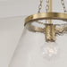 Capital Lighting 355312AD One Light Pendant, Aged Brass (4)